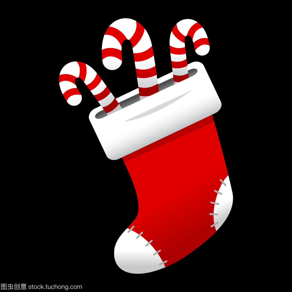 圣誕襪矢量圖標